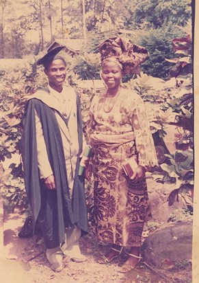 Dad and Mom @ Dad's graduation from University of Ibadan