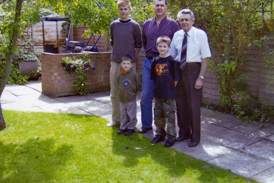 Adam Jim's son ).Jim (Bobs brother) Ray (Bobs father) Patrick & Steven at front(Bob's boys)