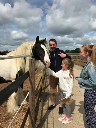 Taking the girls to the horse sanctuary