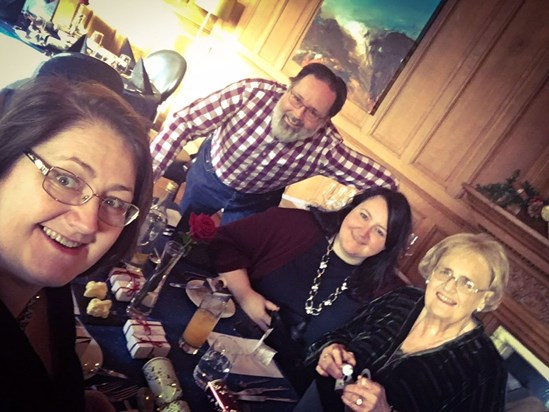 Helen, Caroline, Lucy and Robert, Christmas 2016
