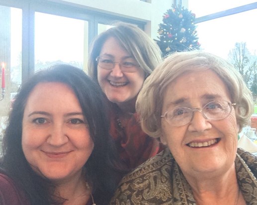Helen, Caroline and Lucy, Christmas 2015