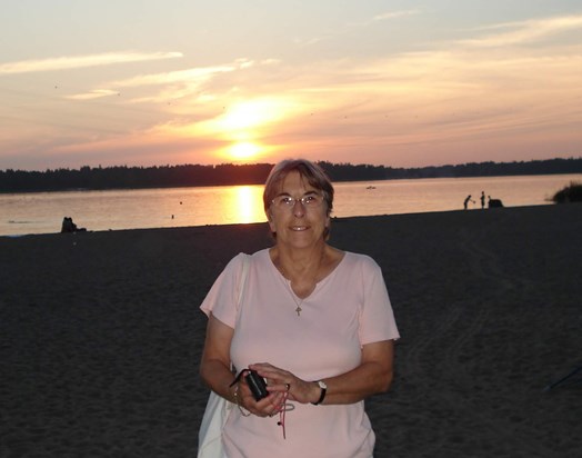 Elsie in sunset July 2010