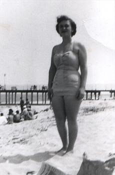 Hannah at the Jersey Shore in the 50's 