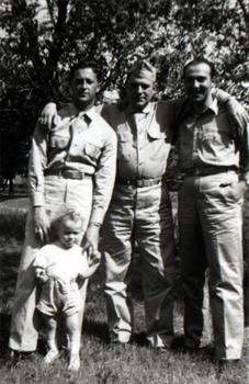 Gil, friends and first born beloved son Bobby in 1944