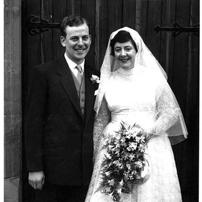 Anne and Alan on their Wedding Day