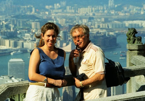 Mike and Alison in Hong Kong 1997