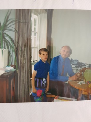 Dad with Jonathan around 1990