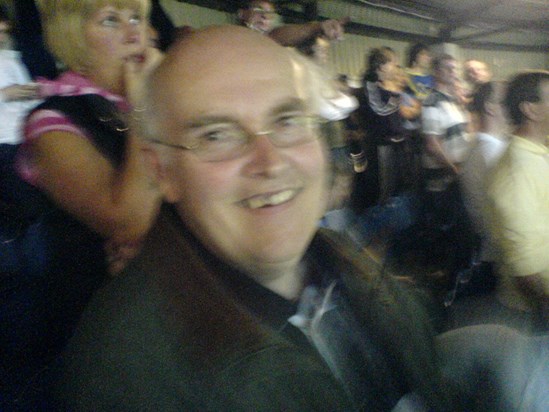 Dad at Elland Road for the Playoff semi final in 2006