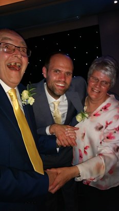 Dad on the dance floor at mine and Jos wedding - July 2017