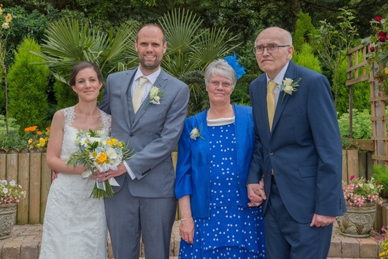 Me, Jo, Dad & Mum - Our Wedding July 2017