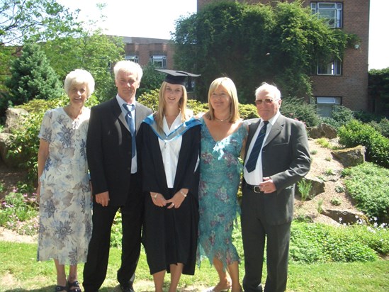 Kimmie's graduation Exeter - 2004 - Mum & Dad so proud 