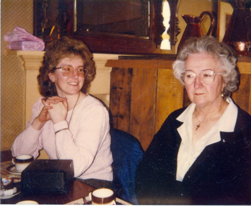 Maureen and Eunice at Siobhans Christening
