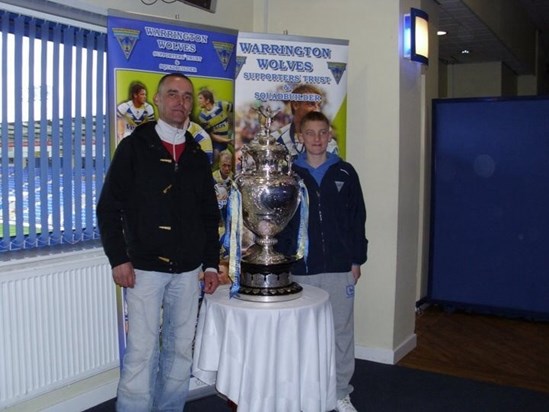 Me and dad with the challenge cup