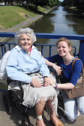 Our last day out together in late June. Grandma was so positive and happy that day :)