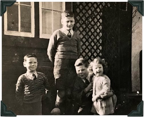 Liam, Michael, Brendan, and Marge, Killarney, Co. Kerry, summer 1939 (approx.)