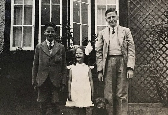 Liam, Marge, and Michael, Killarney, Co. Kerry, 1944 (approx.)