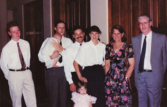 1991 Aug Uncle Liam & fam, David's baptism