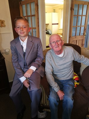 Grandad and Tom In July 2019