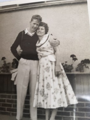Our mum & dad on Honeymoon aged 18