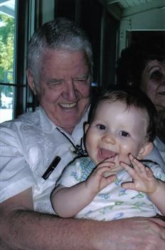 with grandson Nathaniel Rose