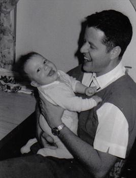 With baby Kari Rose, summer 1966