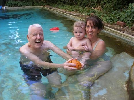 August 2007 - with grandson Nathan & daughter Dianna