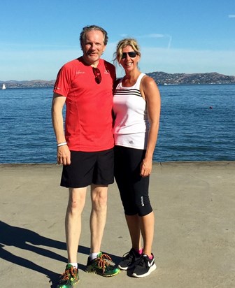 Sandy and Peter completed the SAN Francisco Park Run