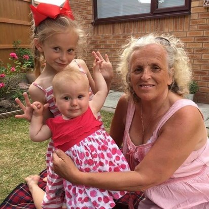Angela & her two granddaughters
