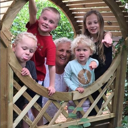 Angela & her four grandchildren