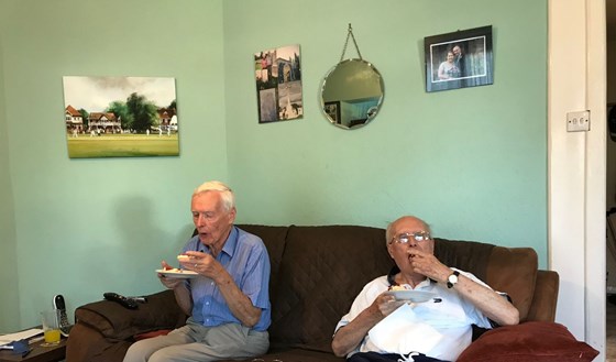 Robin & Rodney enjoying cake