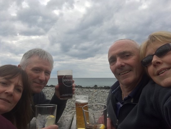 Great memories with friends in Borth