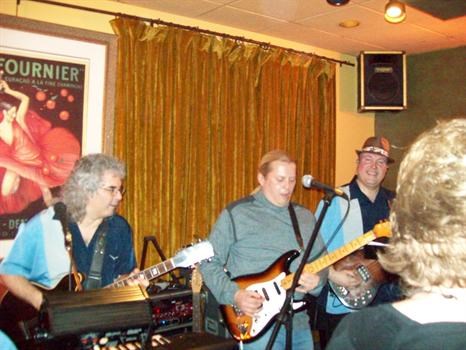 Performing with Mark, ( left)at Chamber's in Niles, Il. with The StingRays 2/19/10