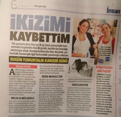 Hürriyet Gazetesi, 8 Mayıs 2014