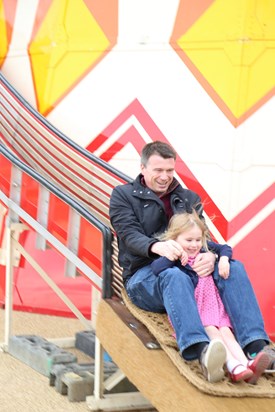 Helter skelter fun with Daddy