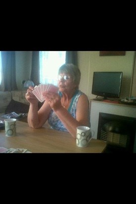 Nanny Ida with her cards xx happy memories xx