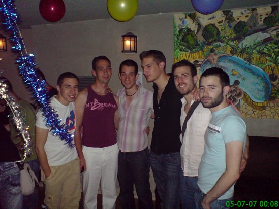Another birthday celebration - Edi, Omer, Elad, Moosh, Tomer & Arren. Tel Aviv, 04.07.2007