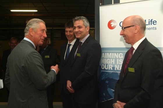 HRH the Prince of Wales (Nov 2013) sharing a joke with John. HRH saying "who are these muppets?..."