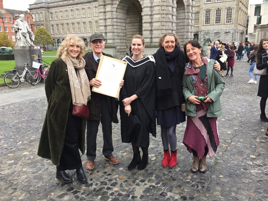 Mary-Rose's graduation from Trinity College Dublin, 2019