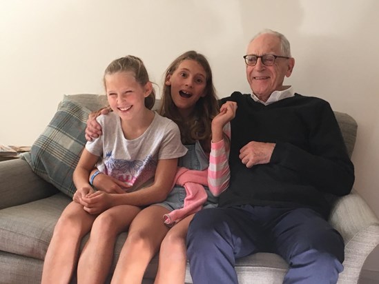Adrian with Grand daughters Agnes and Nina 