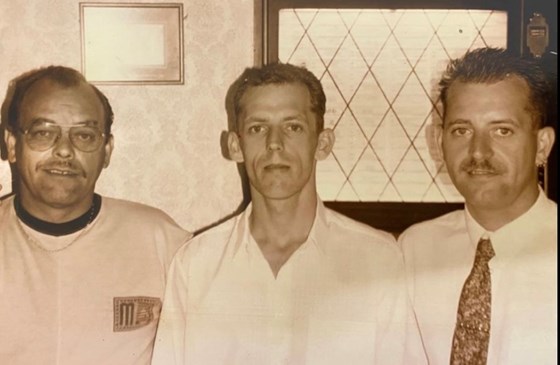 Glyn with dad & big brother Paul ❤️