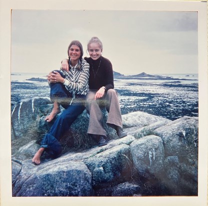 Sue and Mo on Herm 1975