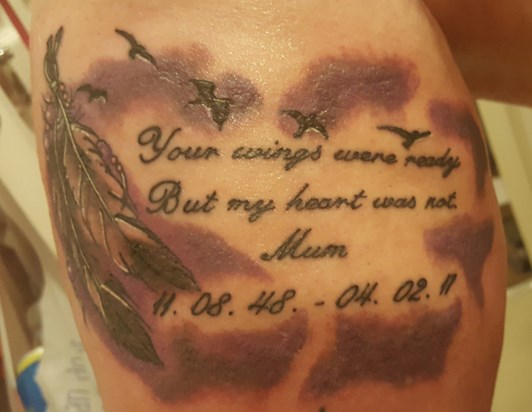 Lisa and I have both had this done in memory of you xx