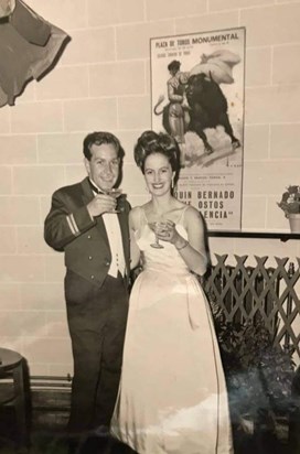 Dad and Mum - RAF Wyton Summer ball, 1962. 