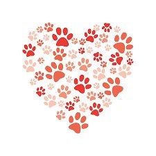 pawprint heart