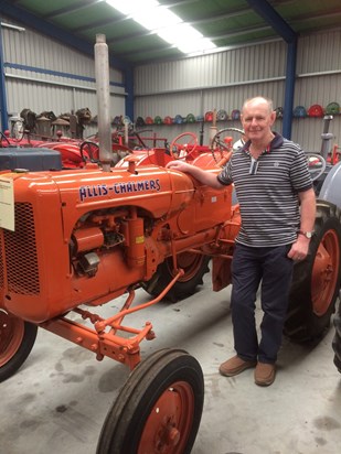 With the same model as the first tractor Nick had on the farm as a child, seen in NZ (February 2017)