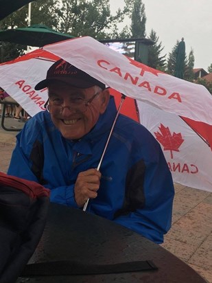 Rainy Canada Day celebrations, July 1, 2017, visiting Andy & Nic