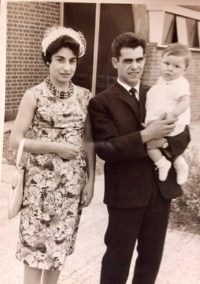 My dear dad Dante Testa and his beautiful sister Zia Carmela at Robert's christening.