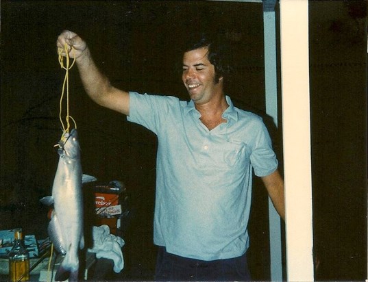 Is the fish bigger or the smile Scott always had on his face?