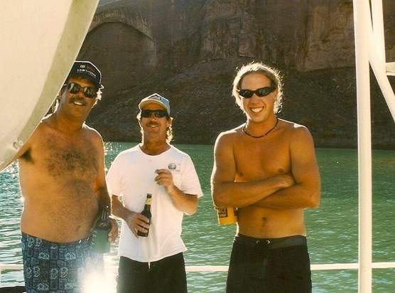 Scott, Pat and Regan at Lake Powell