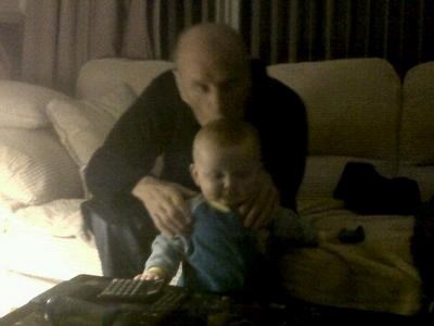 Little Stef and his Grandad